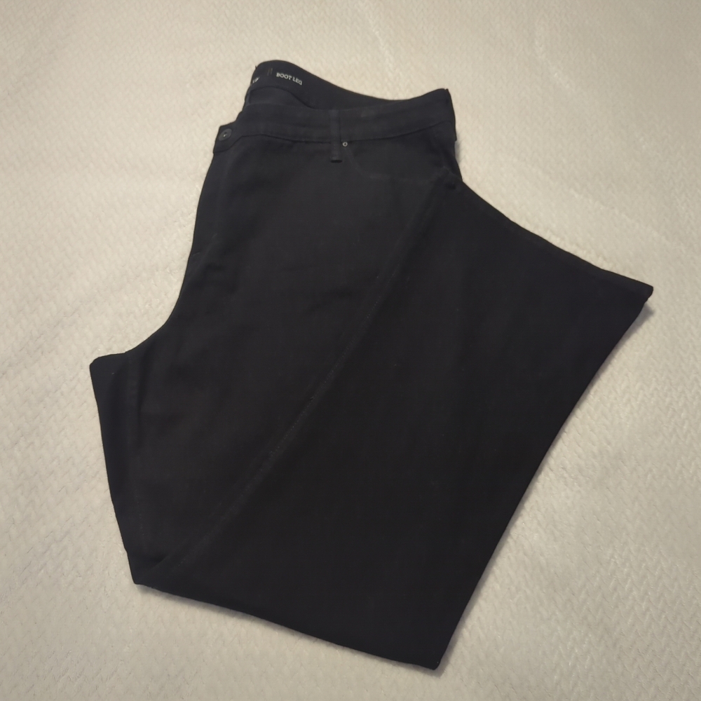 Style & Co Black Jeans Boot Leg Women's Plus Size 24W